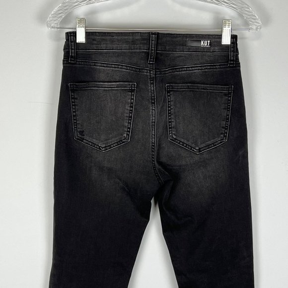 Kut from the Kloth Womens Connie Black High Rise Ankle Skinny Jeans size 2 - Picture 8 of 14
